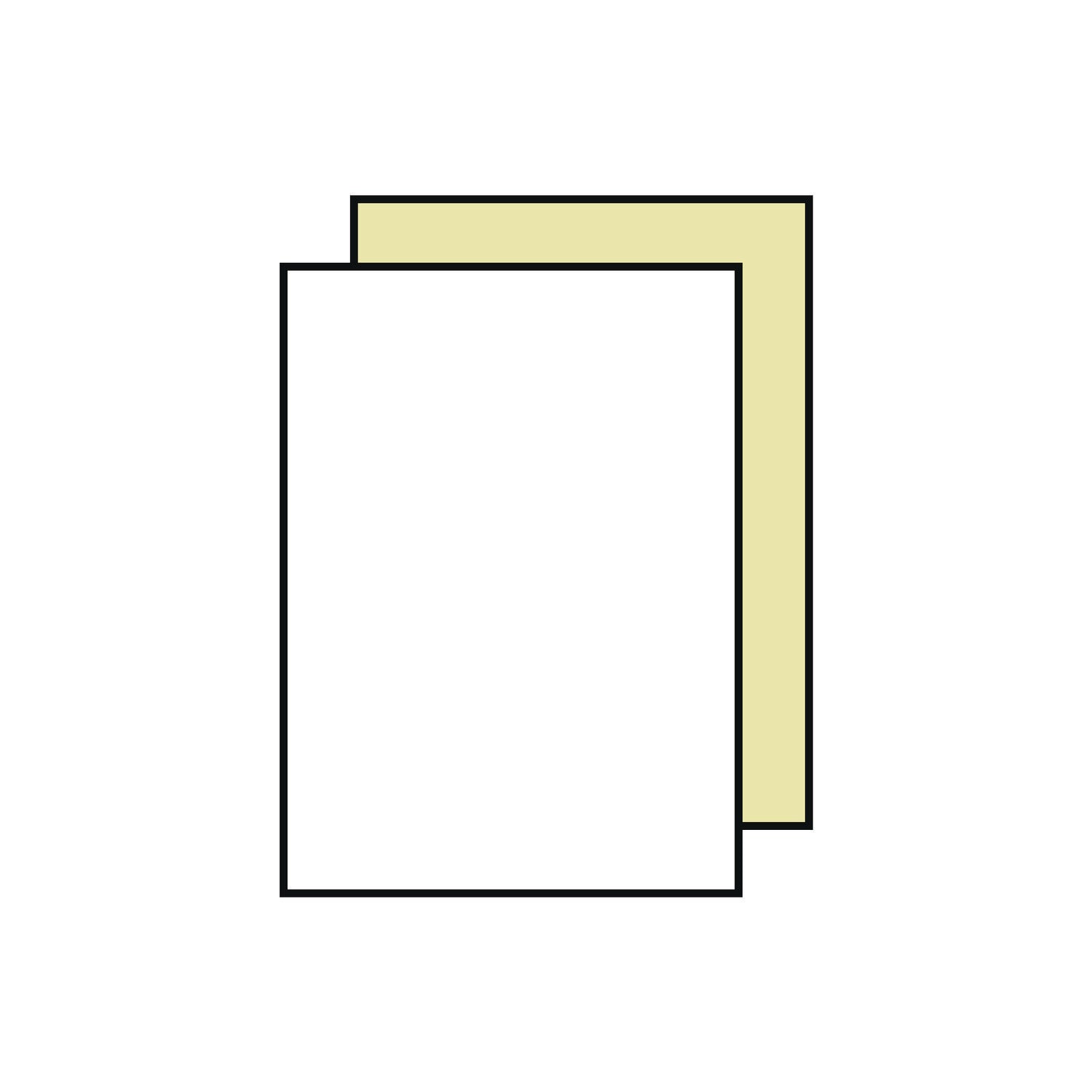 Letter - 8 1/2" x 11" - Smooth - Sustainable Forestry Initiative (SFI) - White, Yellow - 500 Sheets per Ream - 1 Carton
