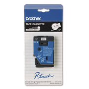 P-touch TC Laminated Tape Cartridges - x 3/8" Width x 25" Length - Direct Thermal - White - Water Resistant - Laminated - Grease Resistant - 1 Each