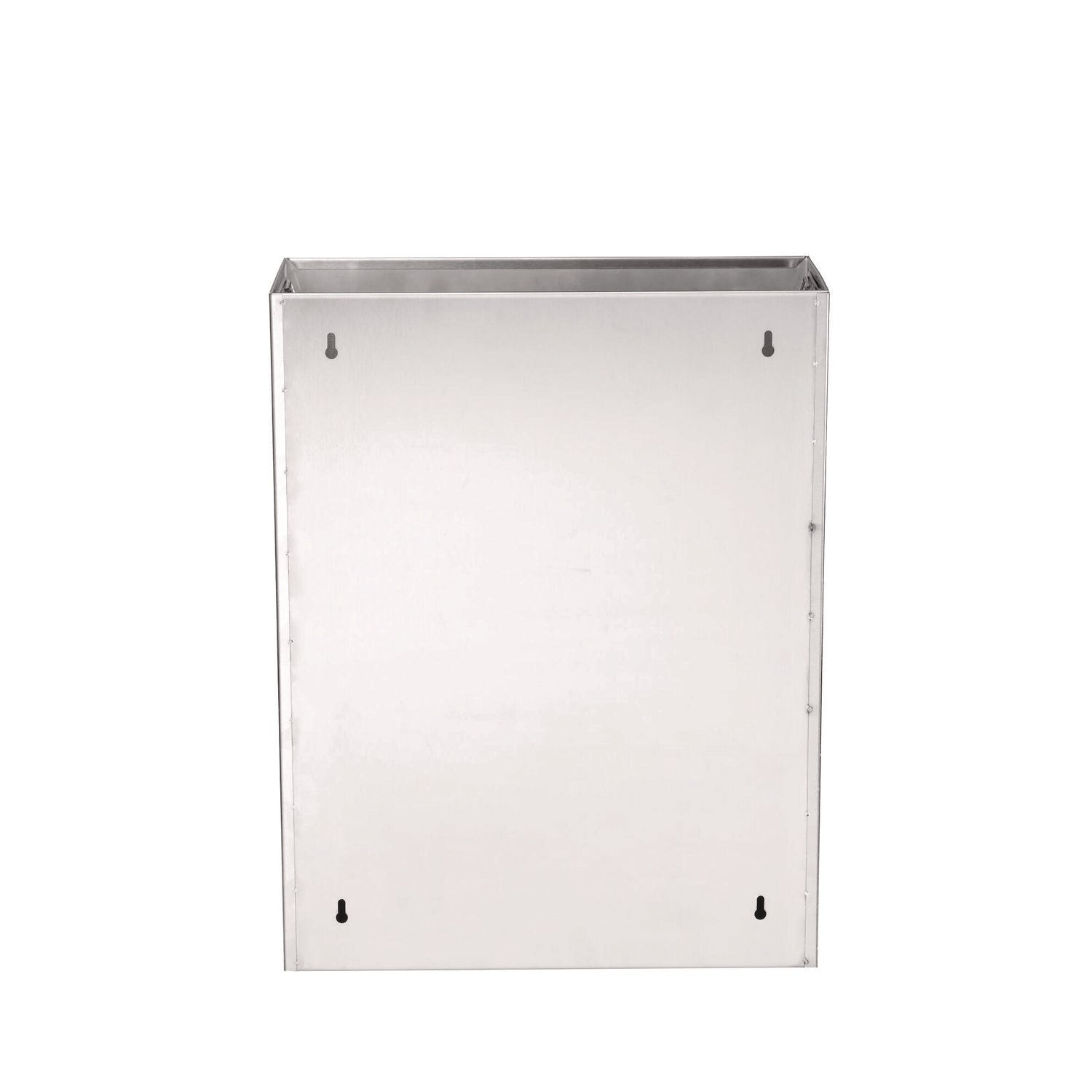 Stainless Steel Surface-Mounted Waste Receptacle, 6.4 gal, Brushed Stainless Steel