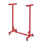 Expandable Blueprint Storage Cabinet Mobile Plan Center, Assorted Document Sizes, 20.5" x 28" to 46.5" x 50.75", Red