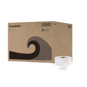 JRT Jr. Bath Tissue, Jumbo, Septic Safe, 1-Ply, White, 3.3" x 2,000 ft, 12/Carton