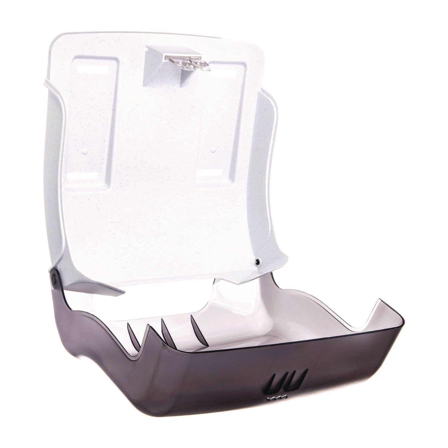 San Jamar UltraFold Towel Dispenser - C Fold, Multifold Dispenser - 240 x Sheet C Fold, 400 x Sheet Multifold - 11.5" Height x 11.5" Width x 6" Depth - Pearl Black - 1 Each