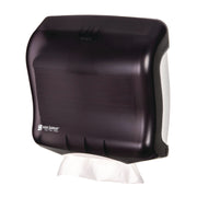 San Jamar UltraFold Towel Dispenser - C Fold, Multifold Dispenser - 240 x Sheet C Fold, 400 x Sheet Multifold - 11.5" Height x 11.5" Width x 6" Depth - Pearl Black - 1 Each