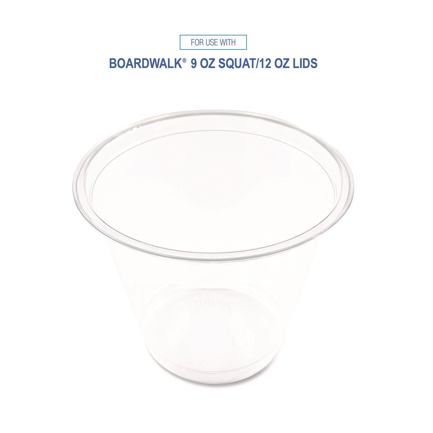 Clear Plastic PET Cups, 9 oz, 50/Pack