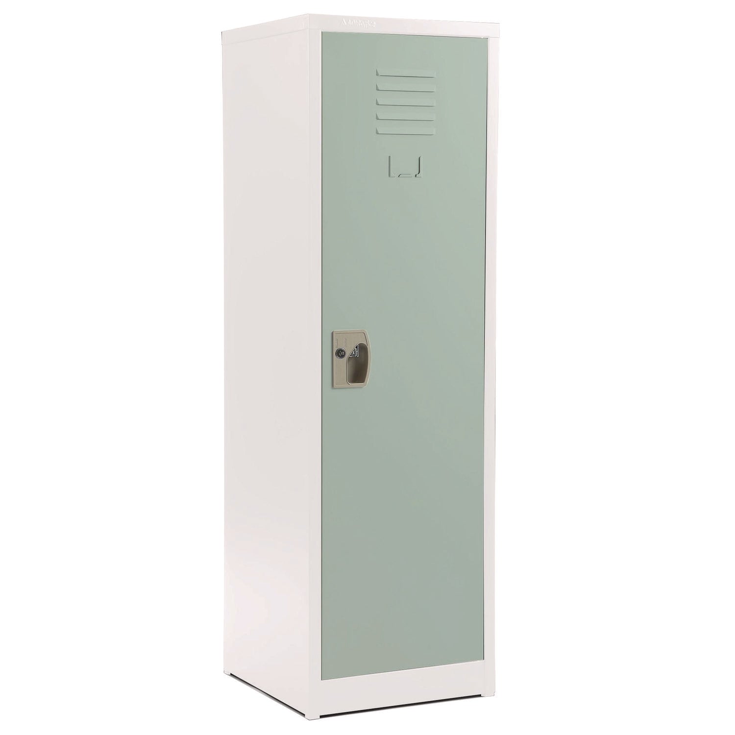 Steel Storage Locker, 1 Compartment, 15 x 15 x 48, Misty Green