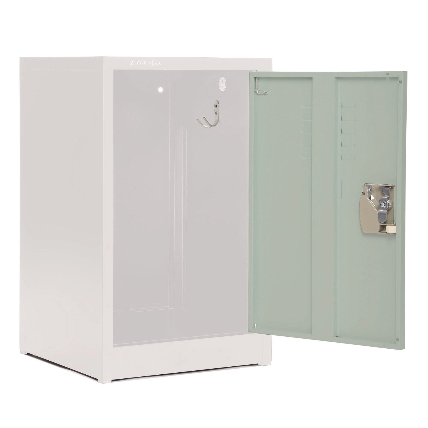 Steel Storage Locker, 1 Compartment, 15 x 15 x 24, Misty Green
