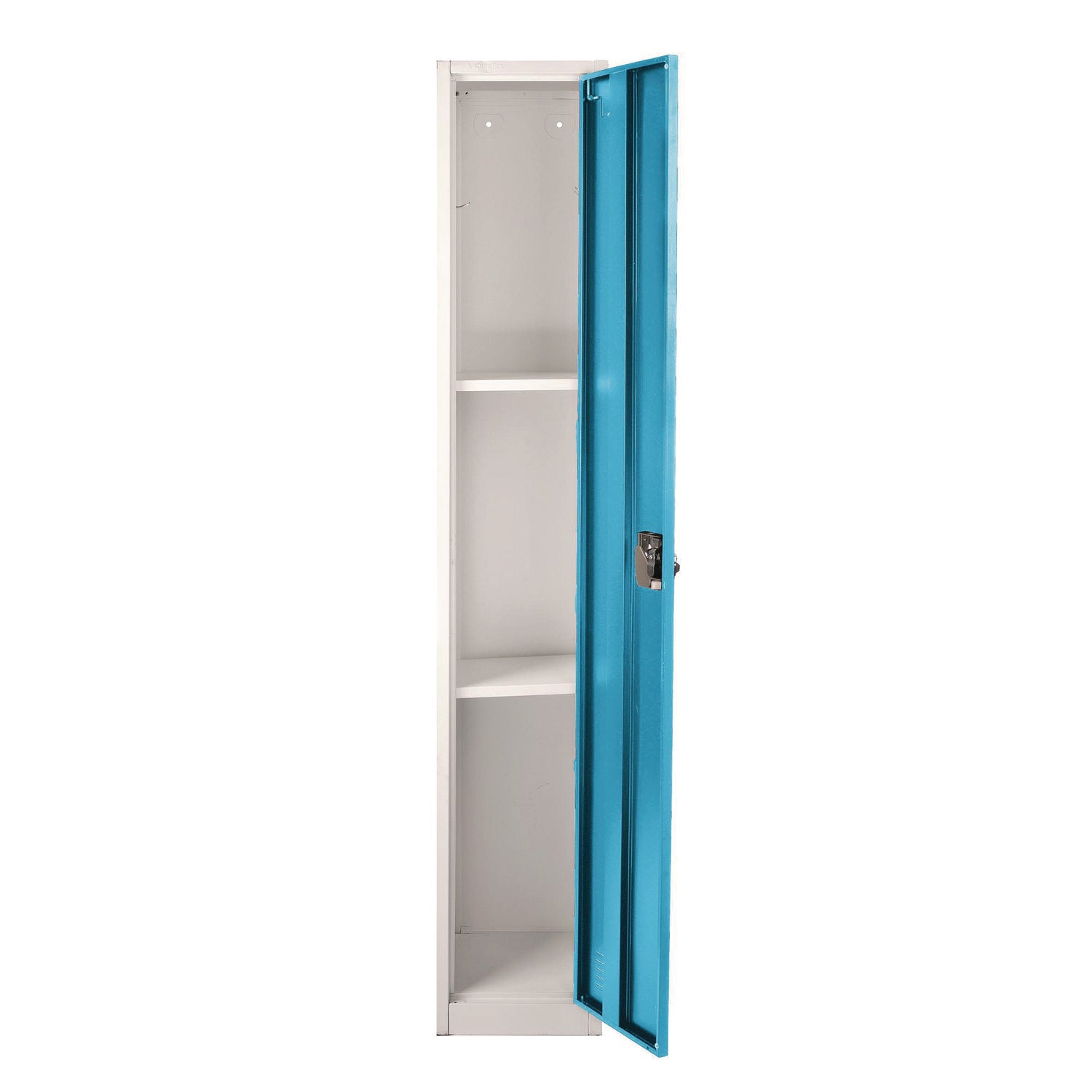 Steel Storage Locker, 1 Compartment, 12 x 12 x 72, Blue