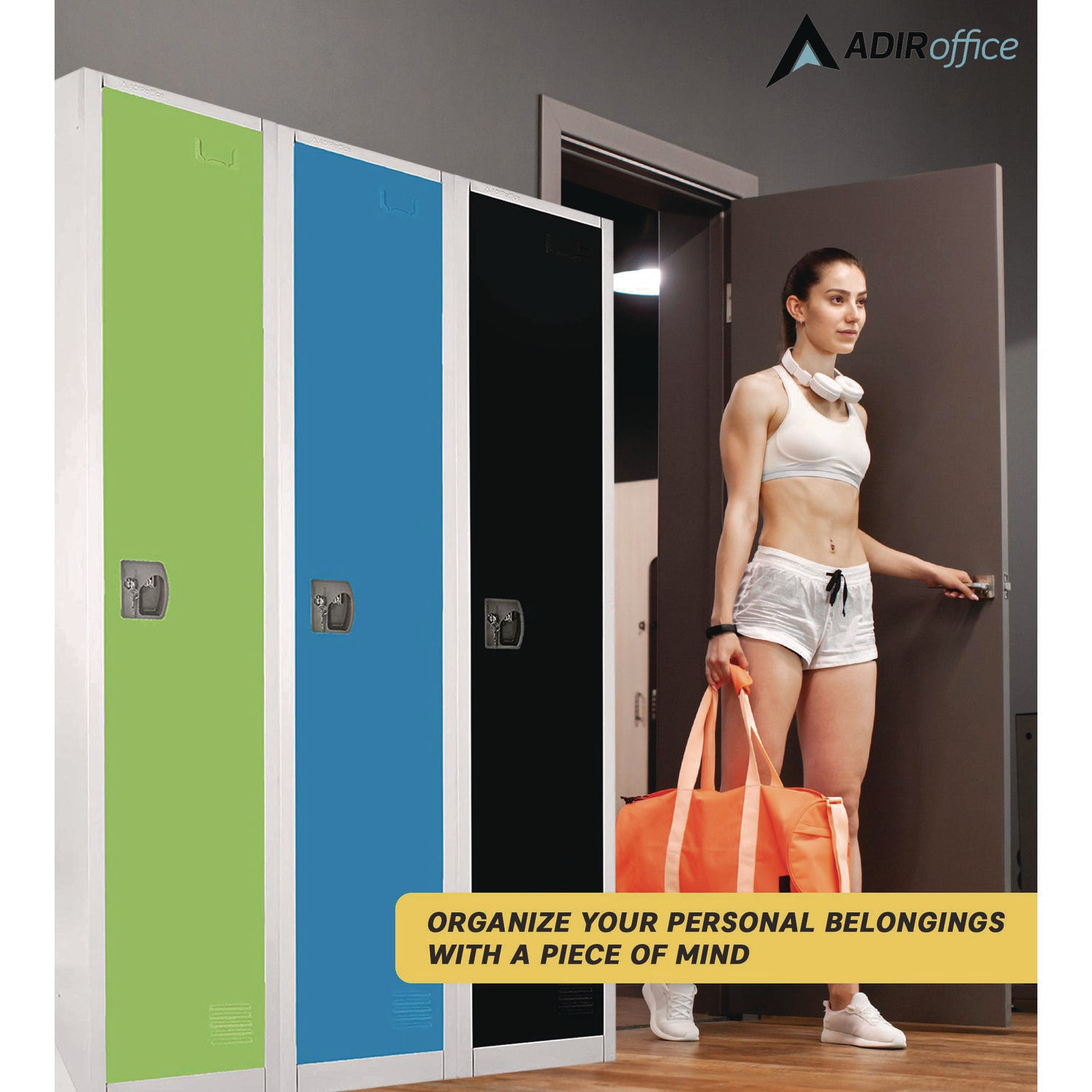 Steel Storage Locker, 1 Compartment, 12 x 12 x 72, Blue
