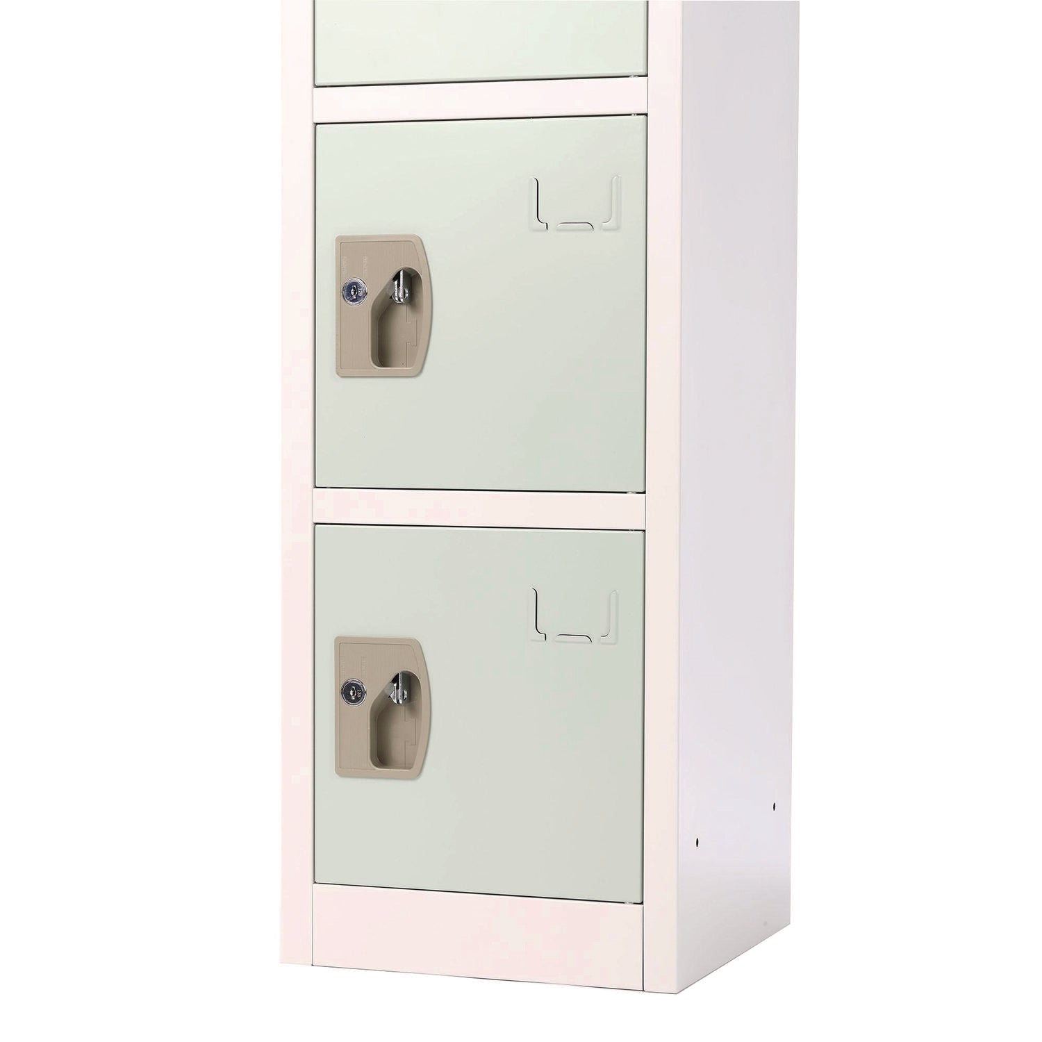 Steel Storage Locker, 6 Compartment, 12 x 12 x 72, Misty Green
