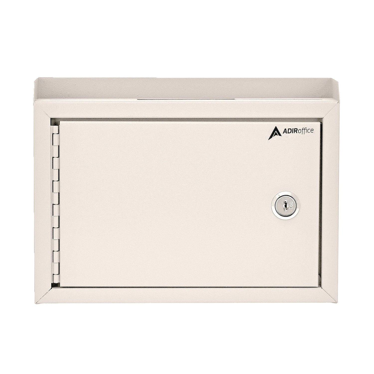 Medium Size Steel Multi-Purpose Secure Drop Box, 9.8 x 3.4 x 7.5, White