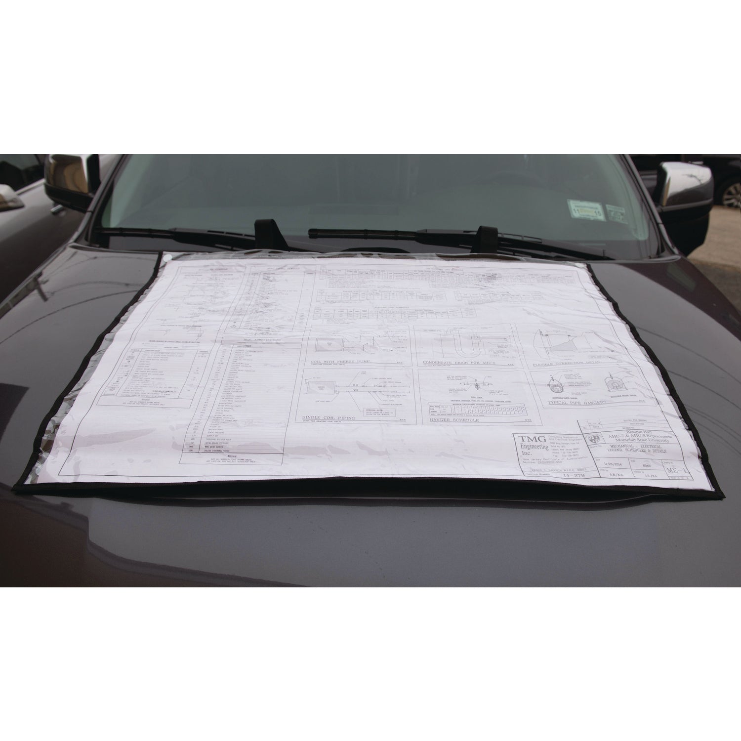 Large Document Protection Blueprint Plan Holder, Holds ARCH D (24" x 36"), Clear