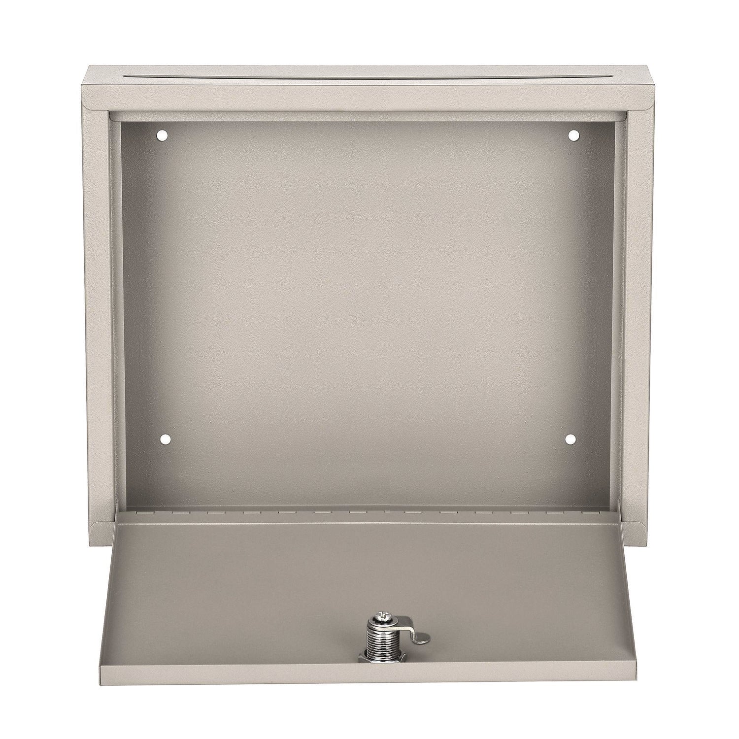 Large Size Steel Multi-Purpose Secure Drop Box, 12 x 3 x 10, Beige