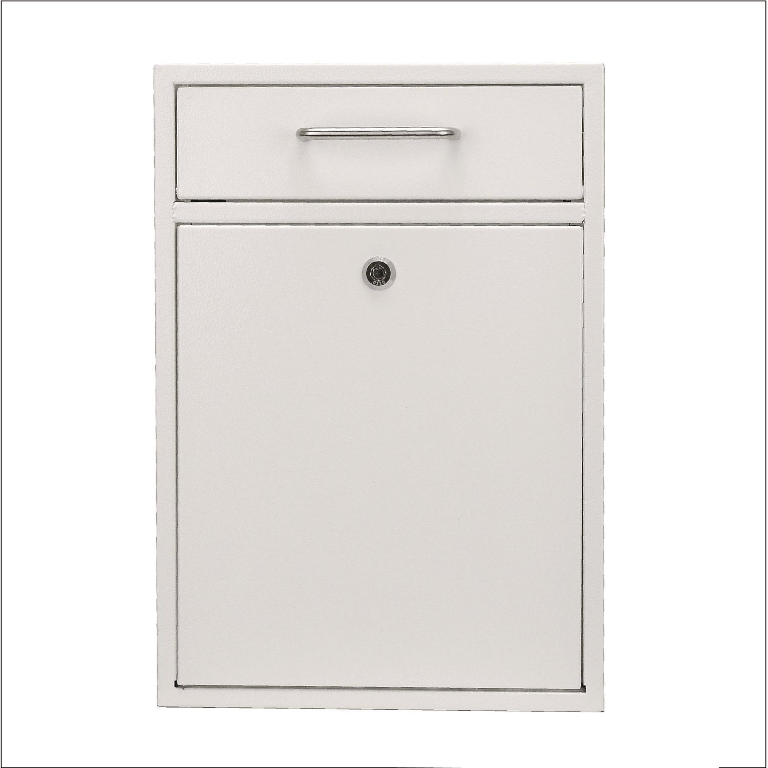 Large Ultimate Secure Drop Box Wall Mounted Mail Box, 11.2 x 4.7 x 16.2, White