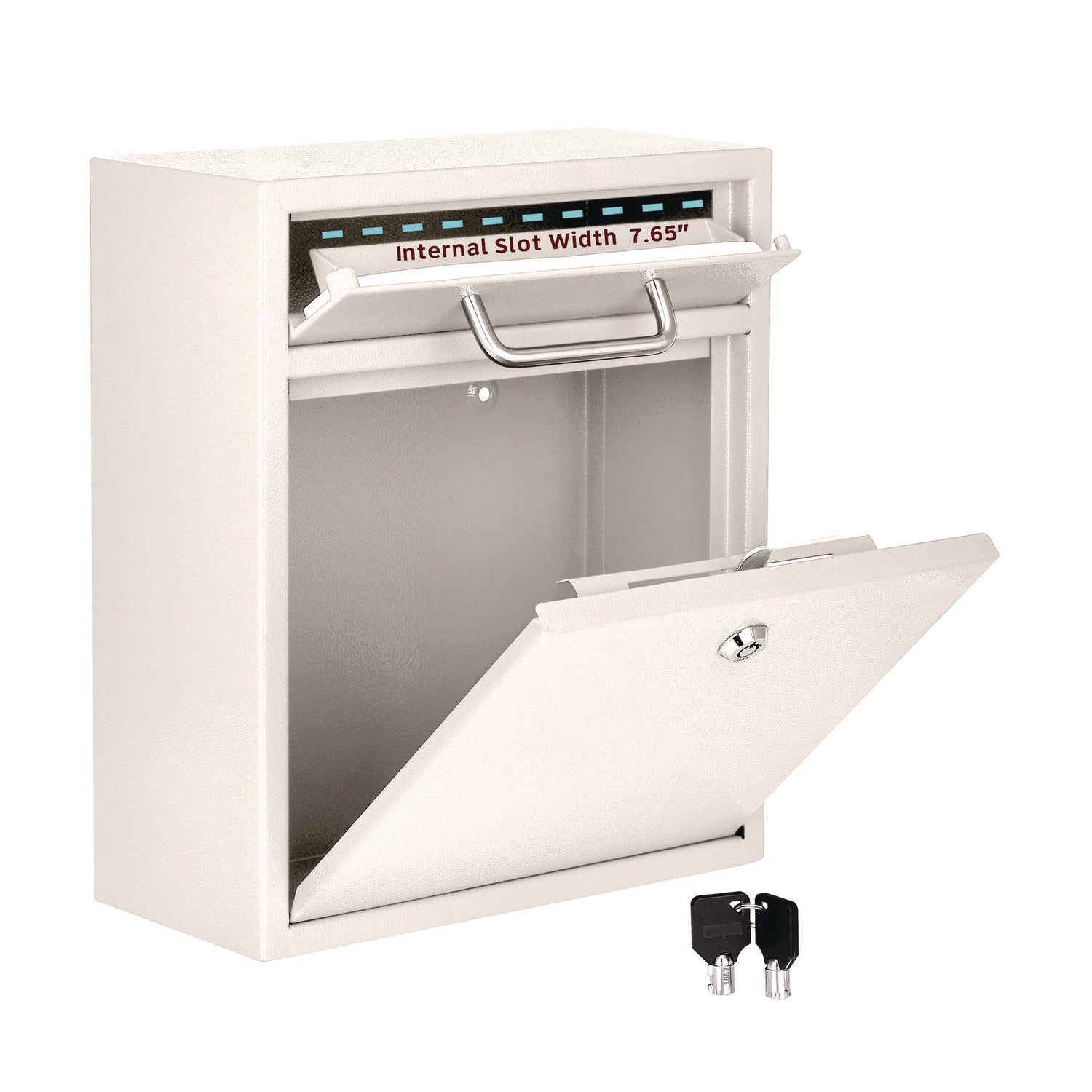 Medium Ultimate Wall Mounted Mail Box, 10.4 x 4.5 x 12, White