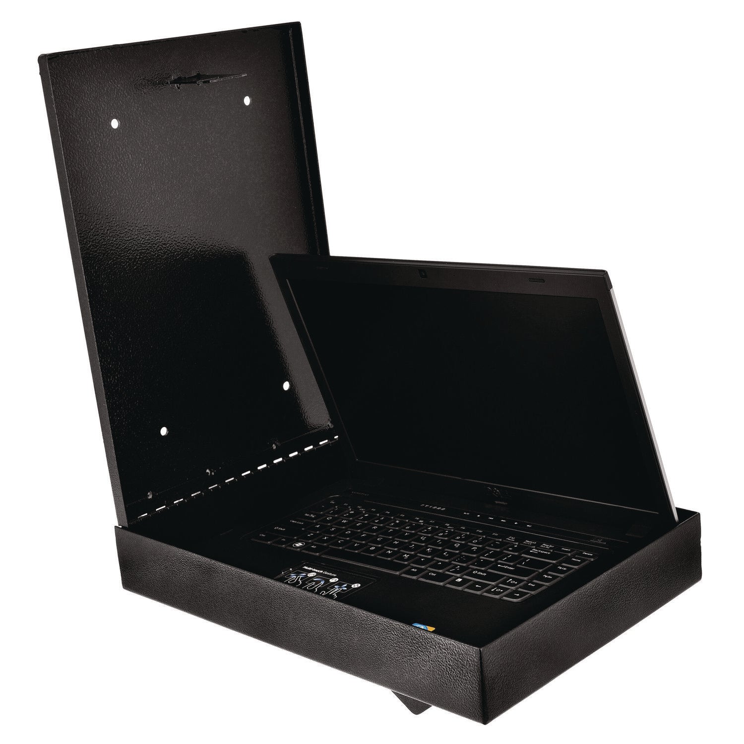 Large Wall Mounted Weatherproof Steel Secure Drop Box, 11 x 2.4 x 16, Black