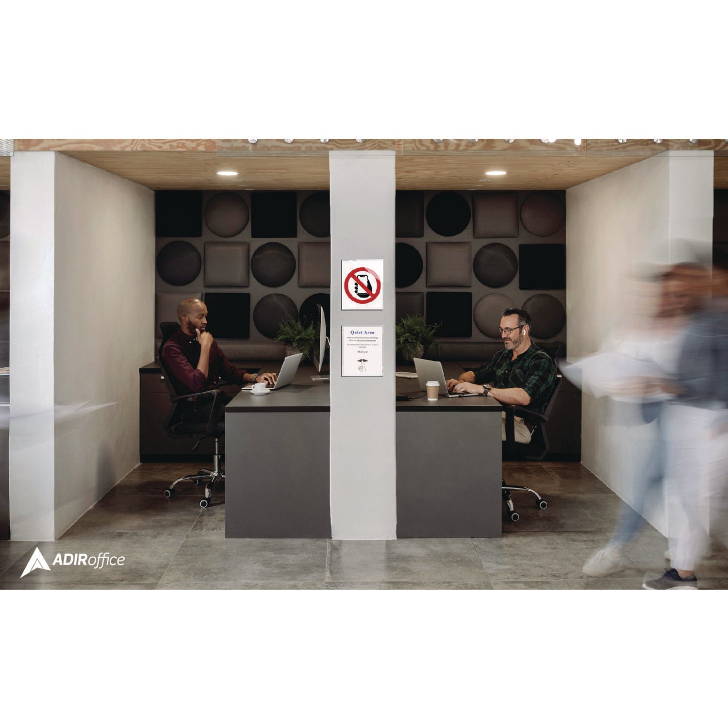 Wall Mount Side-Loading Acrylic Sign Holders, 8 x 11, Clear Frame, 6/Pack