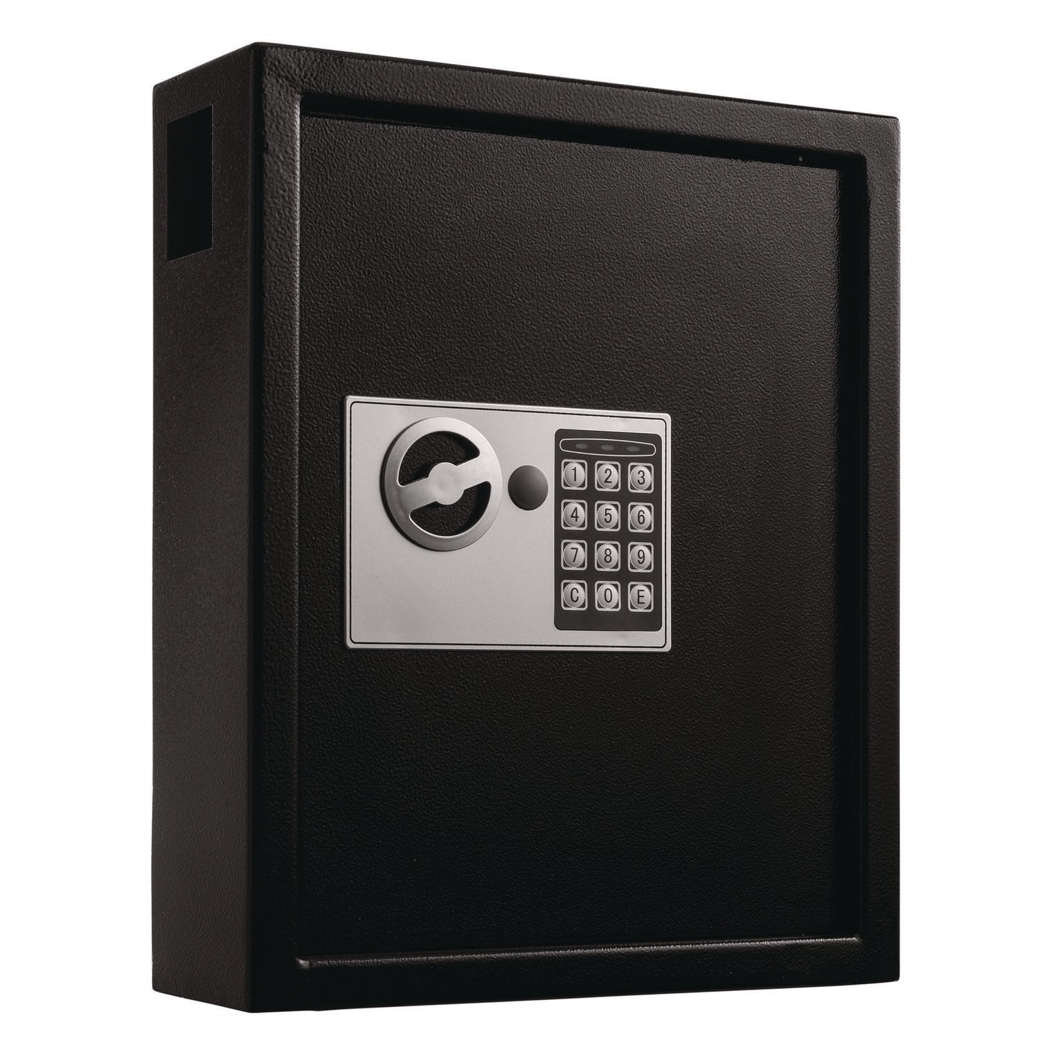 Steel Digital Lock Key Cabinet, 40-Key, 13 x 4 x 14.3, Stainless Steel 304, Black