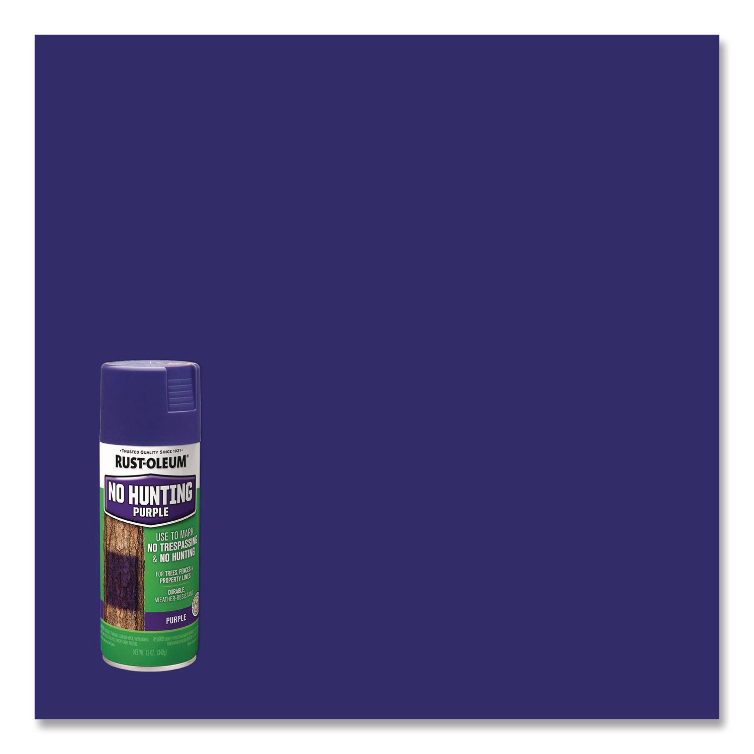 Specialty No Hunting Purple Spray Paint, Flat No Hunting Purple, 12 oz Aerosol Can