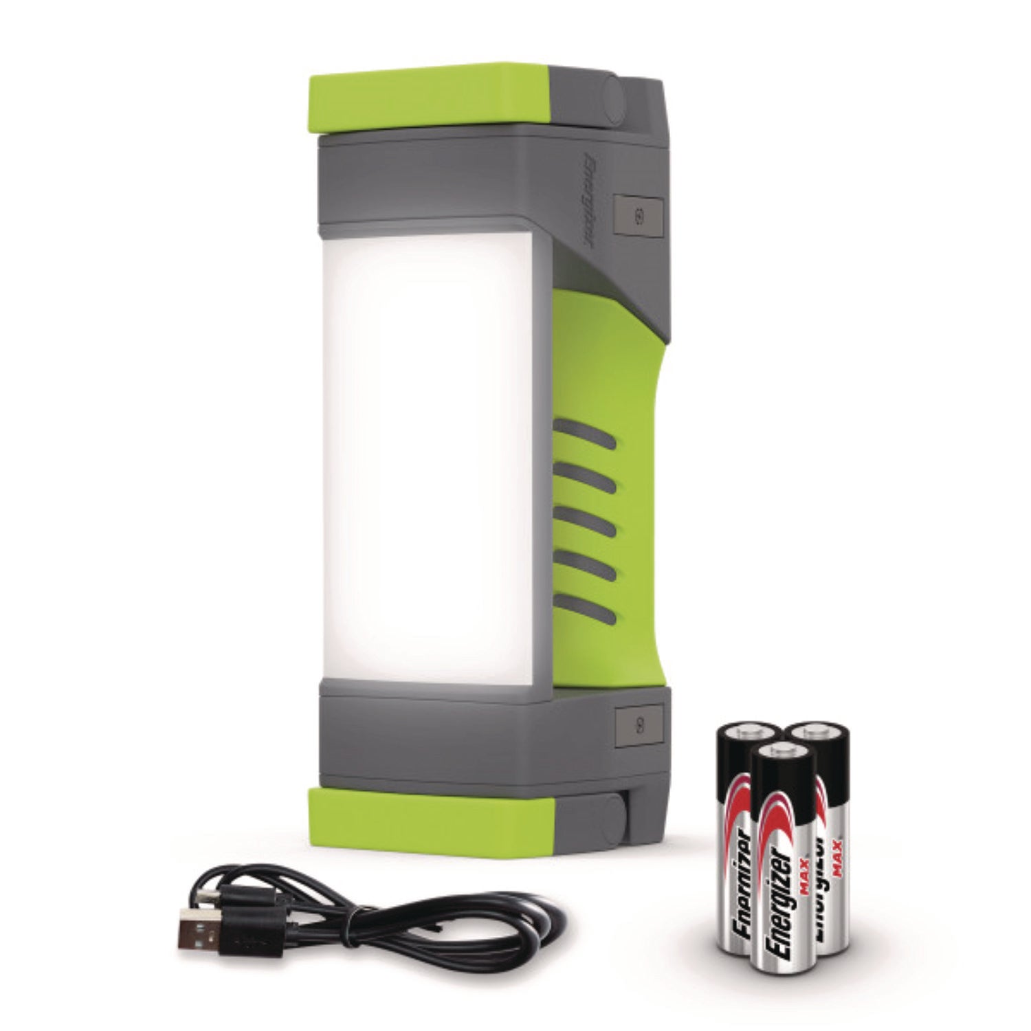 LED - 1000 lm Lumen - Battery Rechargeable - Battery - Water Proof, Dust Proof - Gray, Green - 1 Each