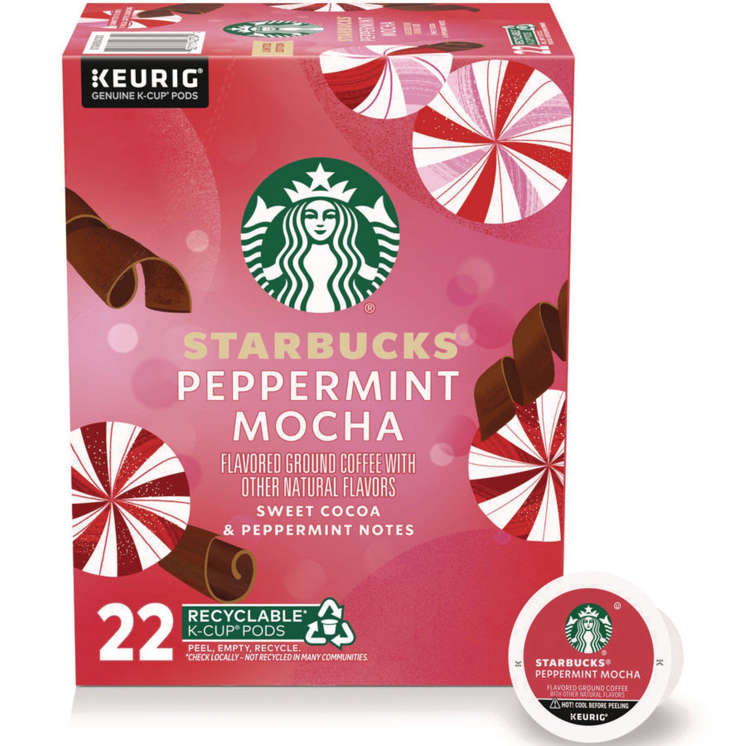 Peppermint Mocha K-Cup, 22/Box