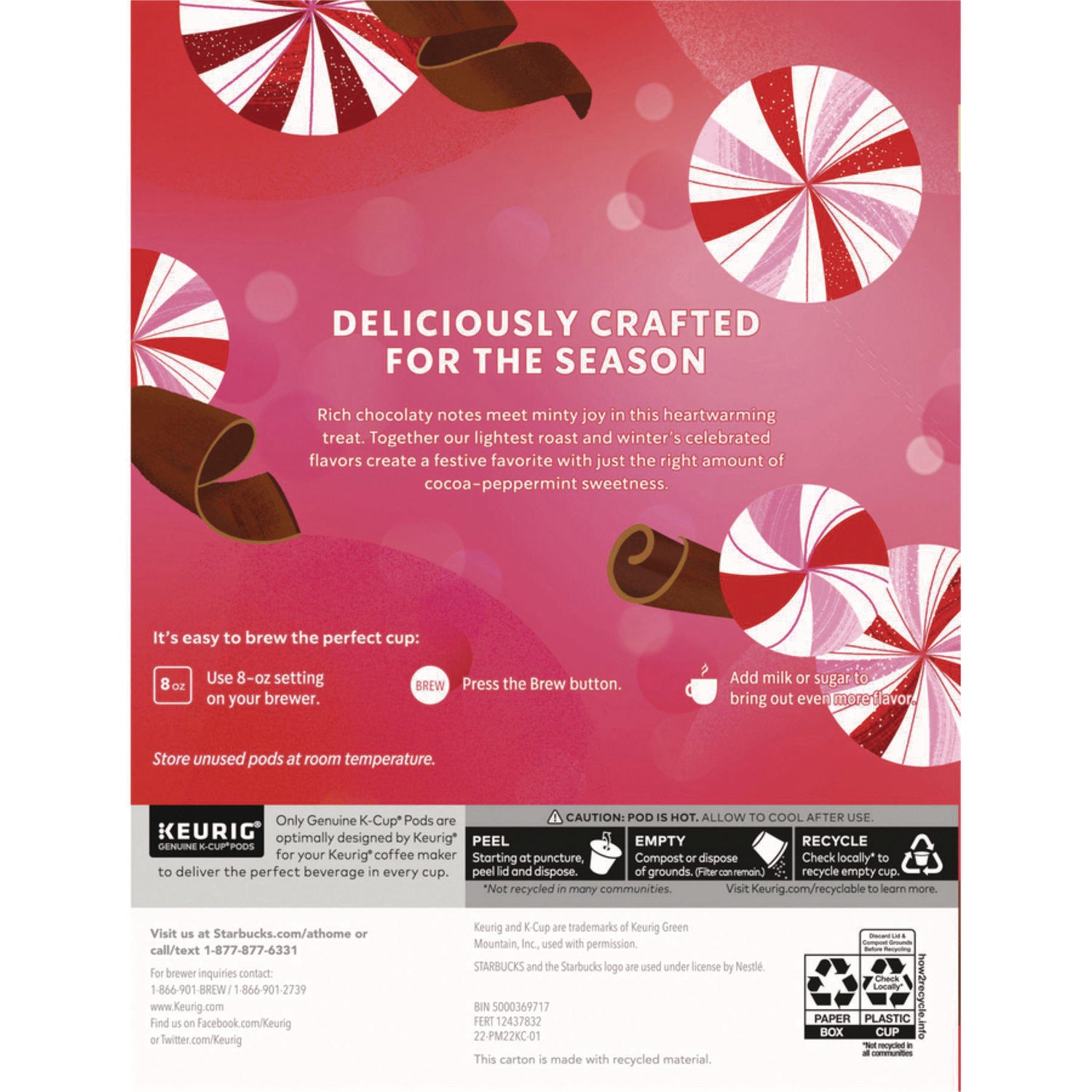 Peppermint Mocha K-Cup, 22/Box