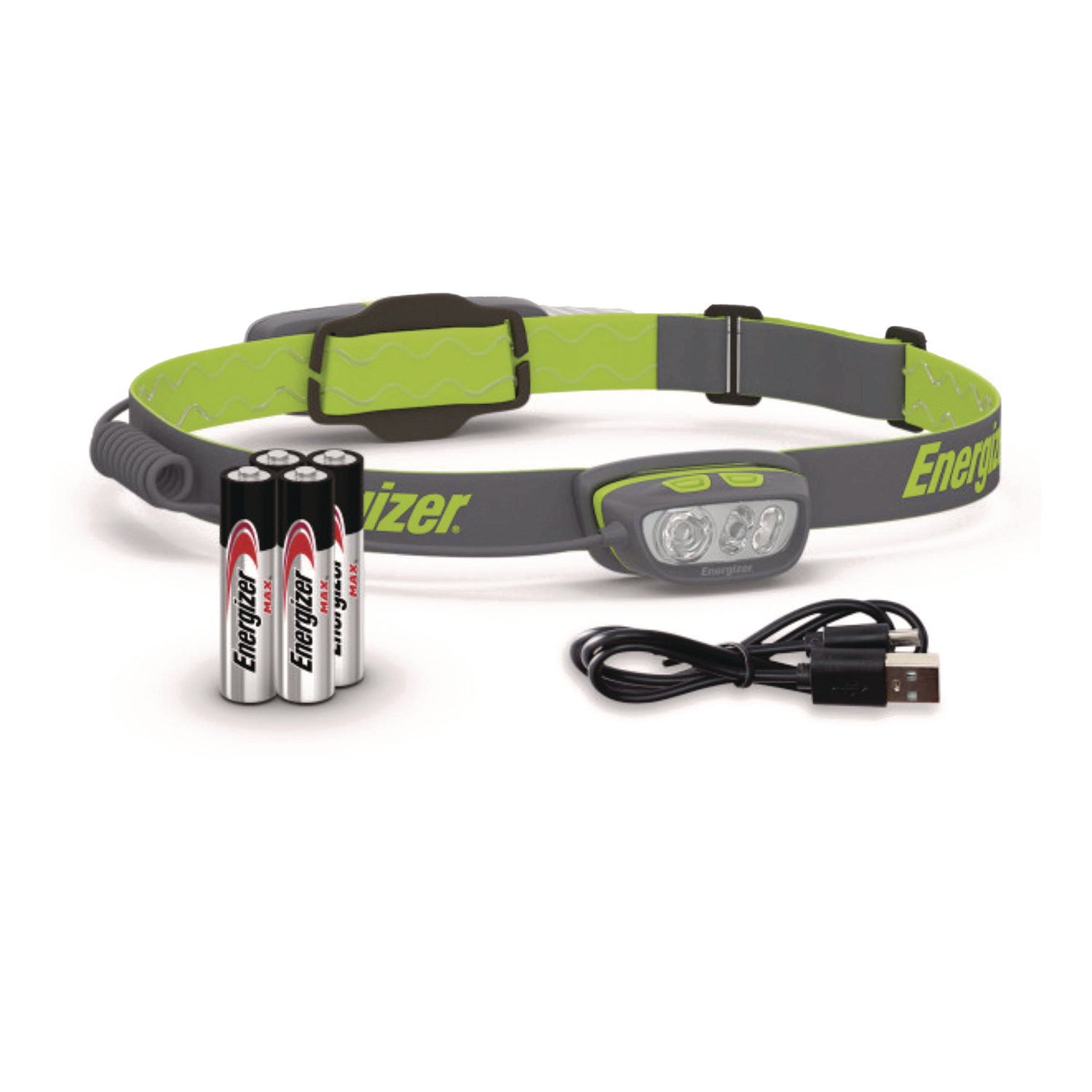 LED - 650 lm Lumen - AAA - Lithium Ion (Li-Ion) - Battery Rechargeable - Battery - Water Proof, Shatter Proof, Dust Proof - Gray, Green - 1 Each