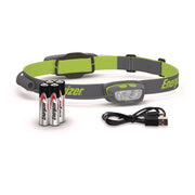 LED - 650 lm Lumen - AAA - Lithium Ion (Li-Ion) - Battery Rechargeable - Battery - Water Proof, Shatter Proof, Dust Proof - Gray, Green - 1 Each