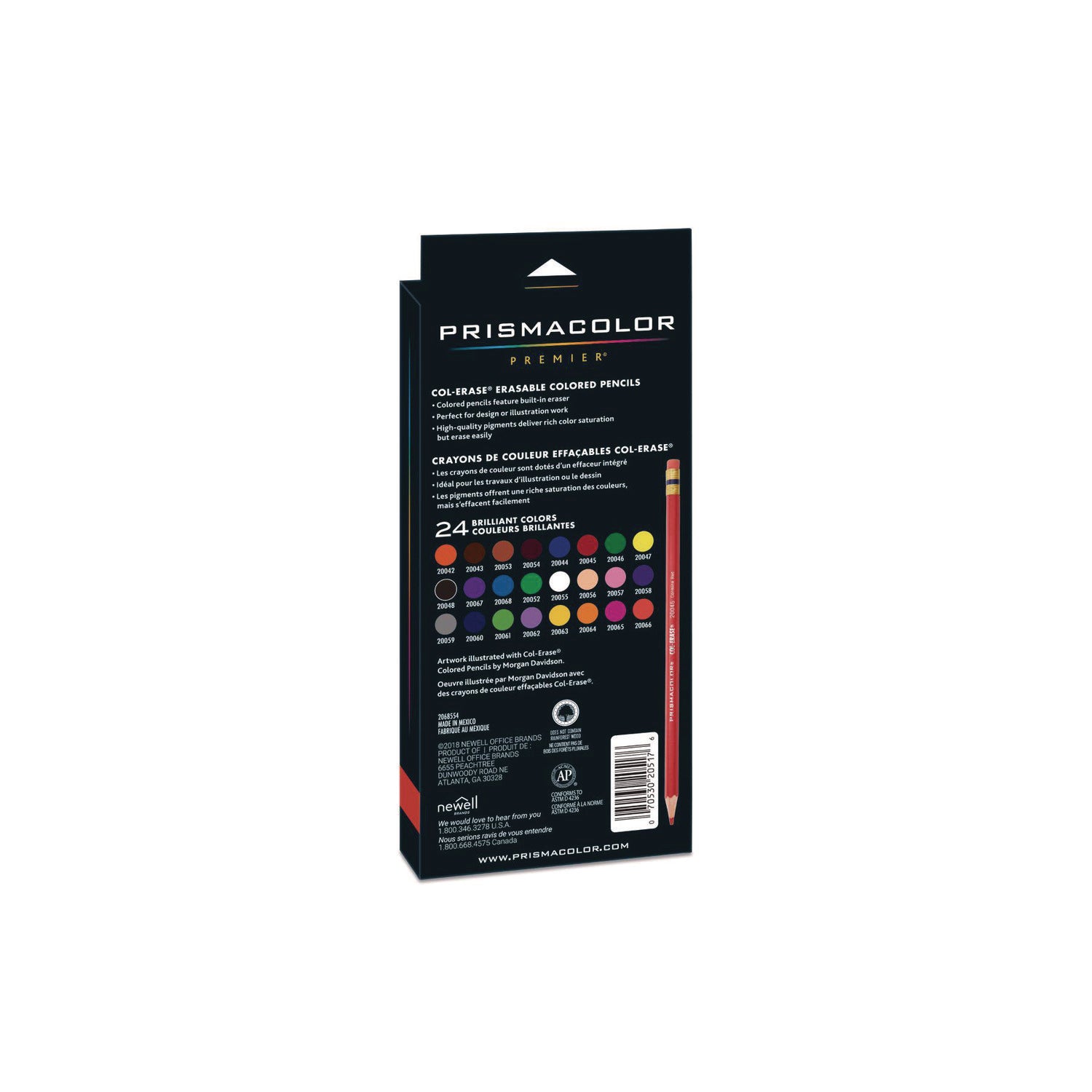 Prismacolor Col-Erase Colored Pencils - Assorted Lead - Assorted Barrel - 24 / Set