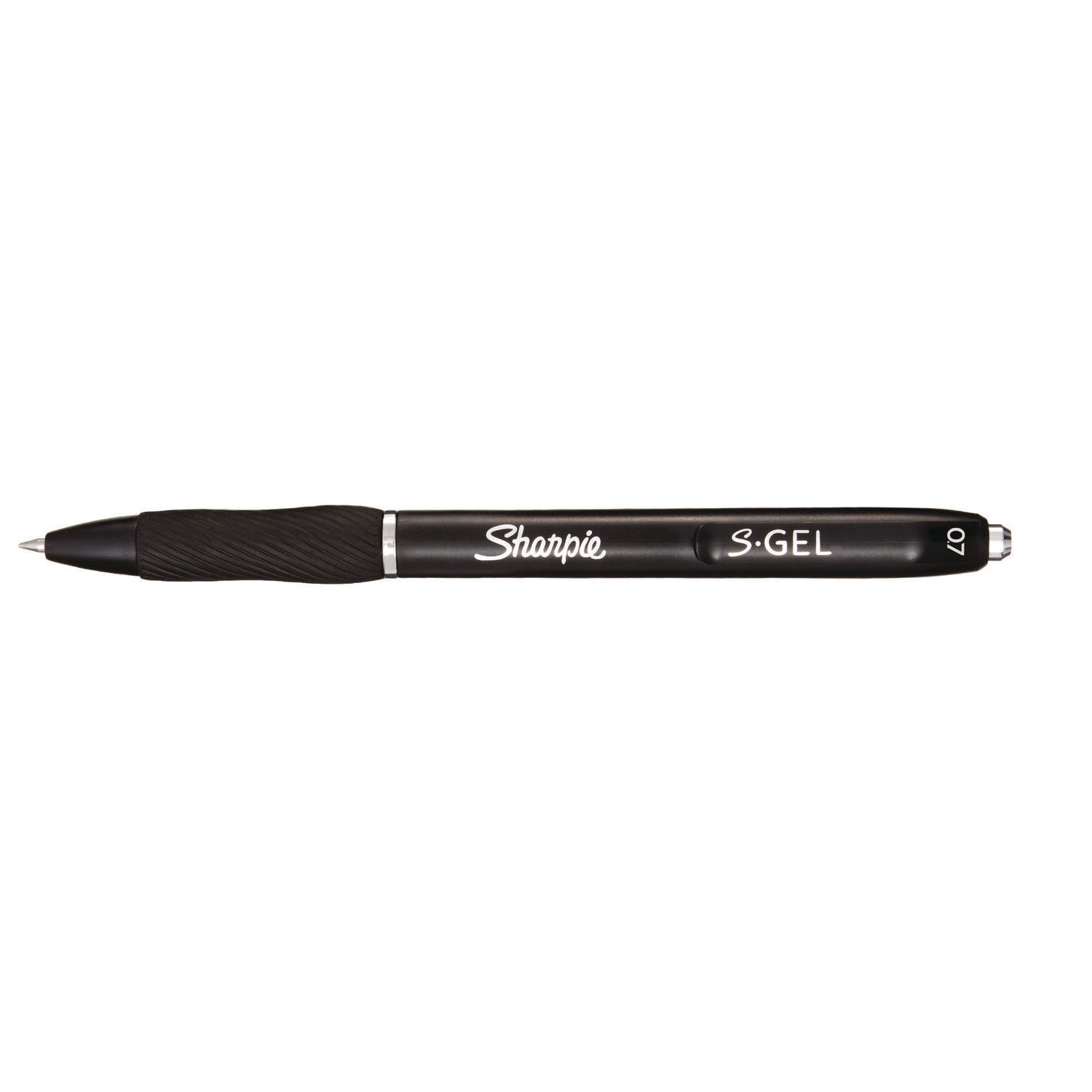 0.7 mm Medium Pen Point - Refillable - Retractable - Black Ink - Gel-based - Black Barrel - 36 / Box