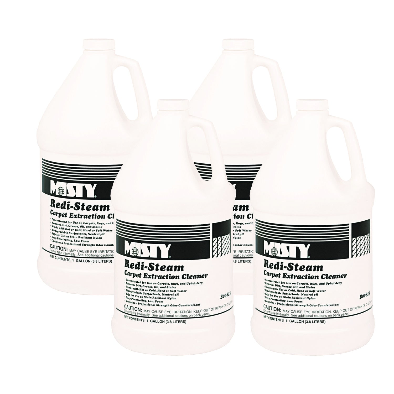 Redi-Steam Carpet Cleaner, Pleasant Scent, 1 Gal Bottle, 4/carton