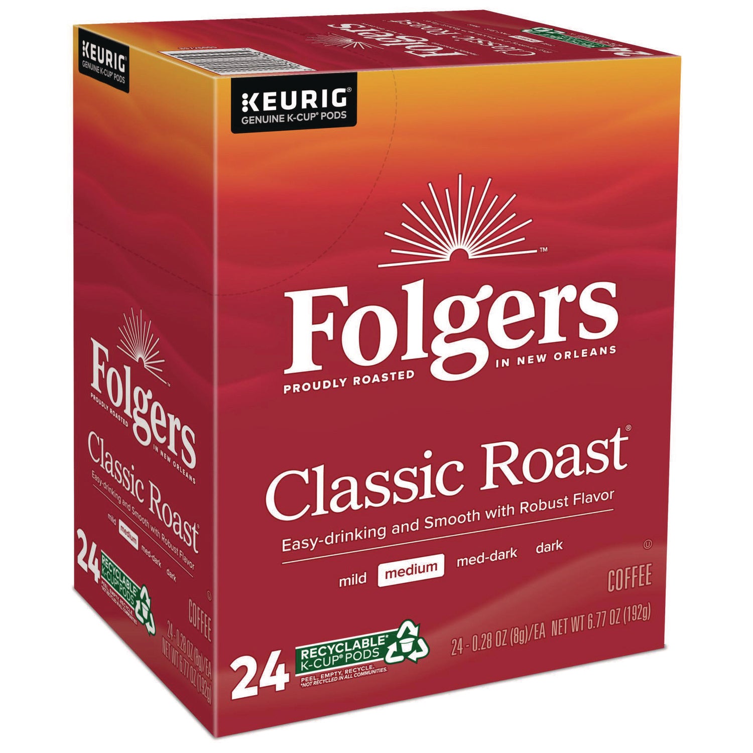 Gourmet Selections Classic Roast Coffee K-Cups, 24/box