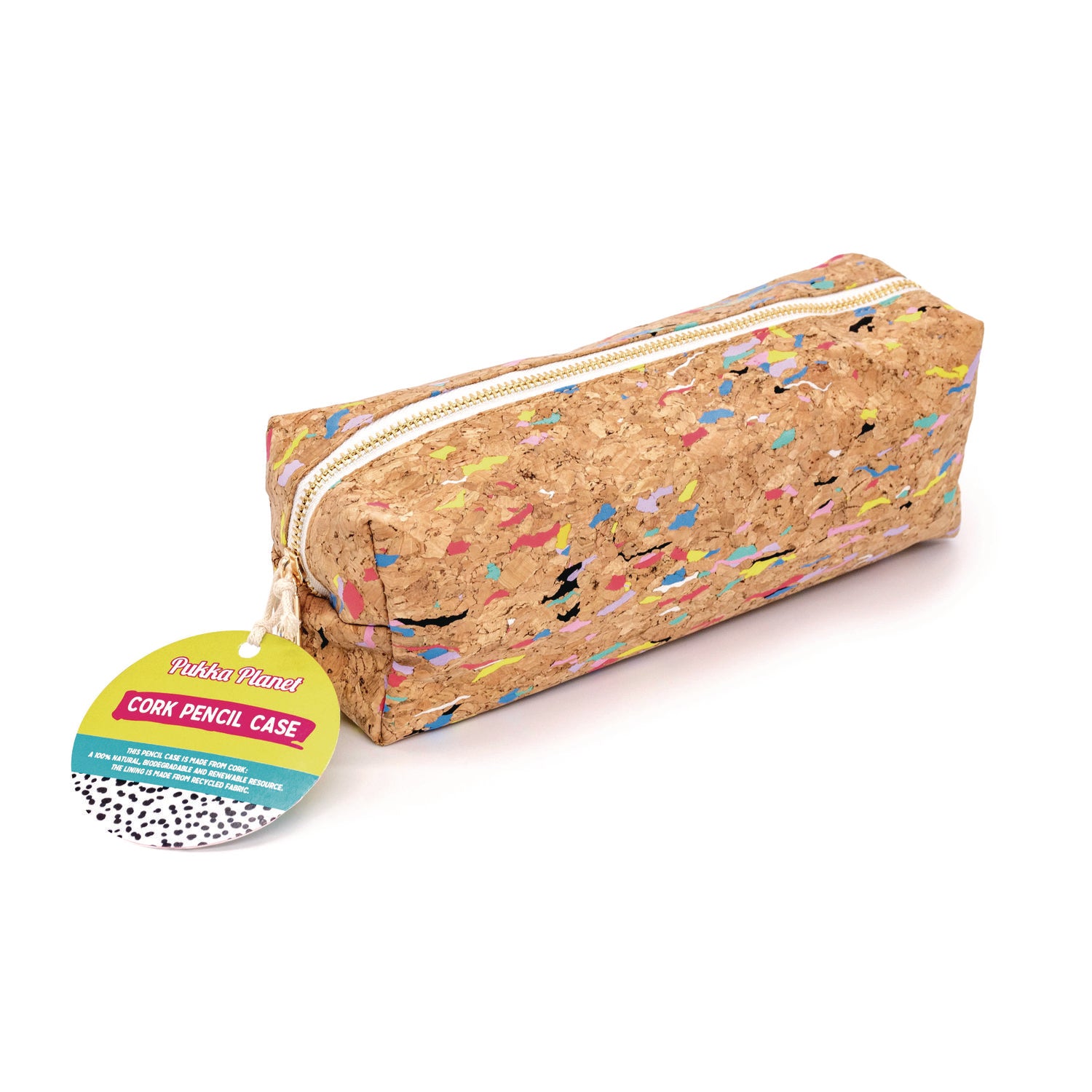 Pukka Planet Cork Pencil Case - Pack 6