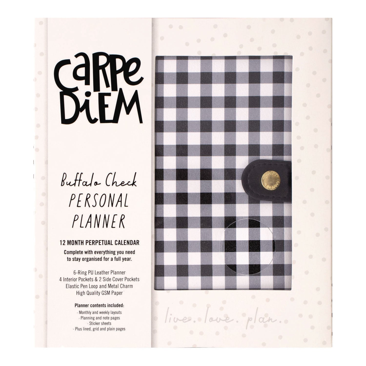 Personal Planner - Buffalo Check