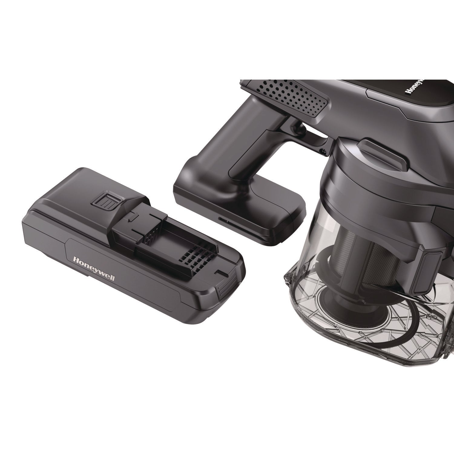 Aeromax Pro VC16 Cordless Vacuum, 8.5" Cleaning Path, Dark Silver