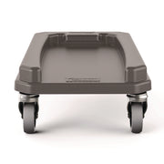 23 Gallon Resin Slim Trash Can Dolly, 11.88" x 20.78" x 6.18", Gray