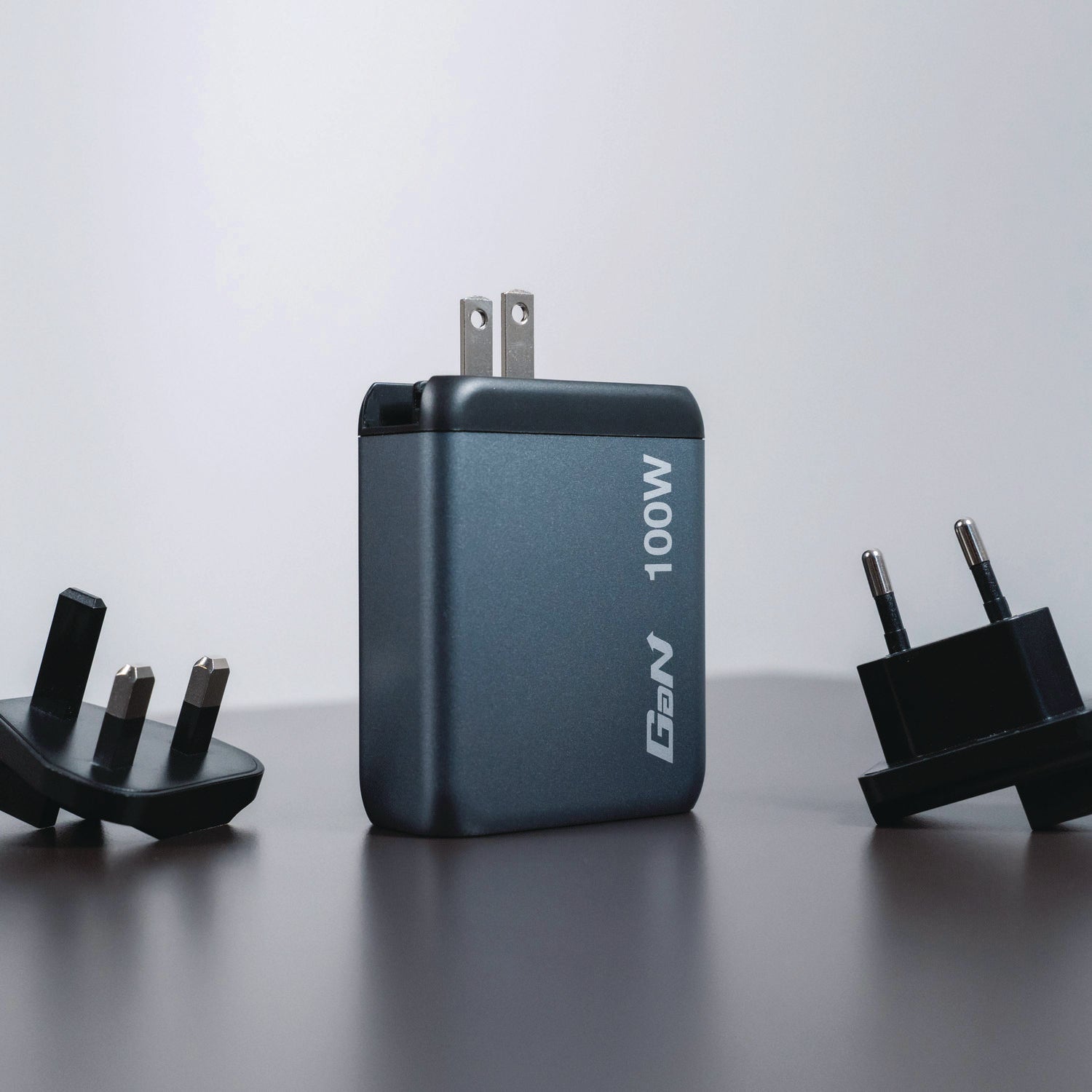 100 W 4-Port GaN Wall Charger, Black/Gray