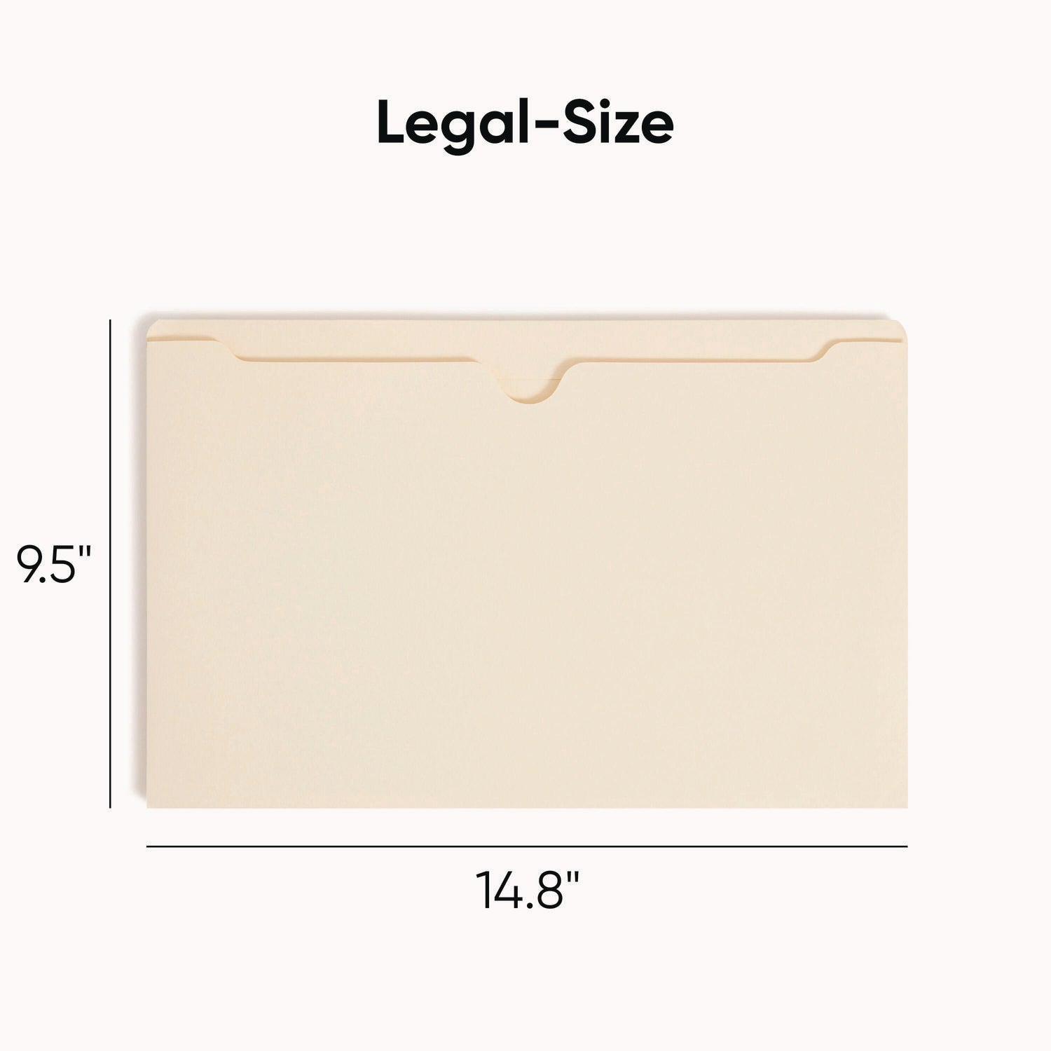 Smead Legal Recycled File Jacket - 8 1/2" x 14" - 2" Expansion - 11 pt. - 2 Plys - Manila - Reinforced, Slip Resistant - 10% Recycled - 50 / Box