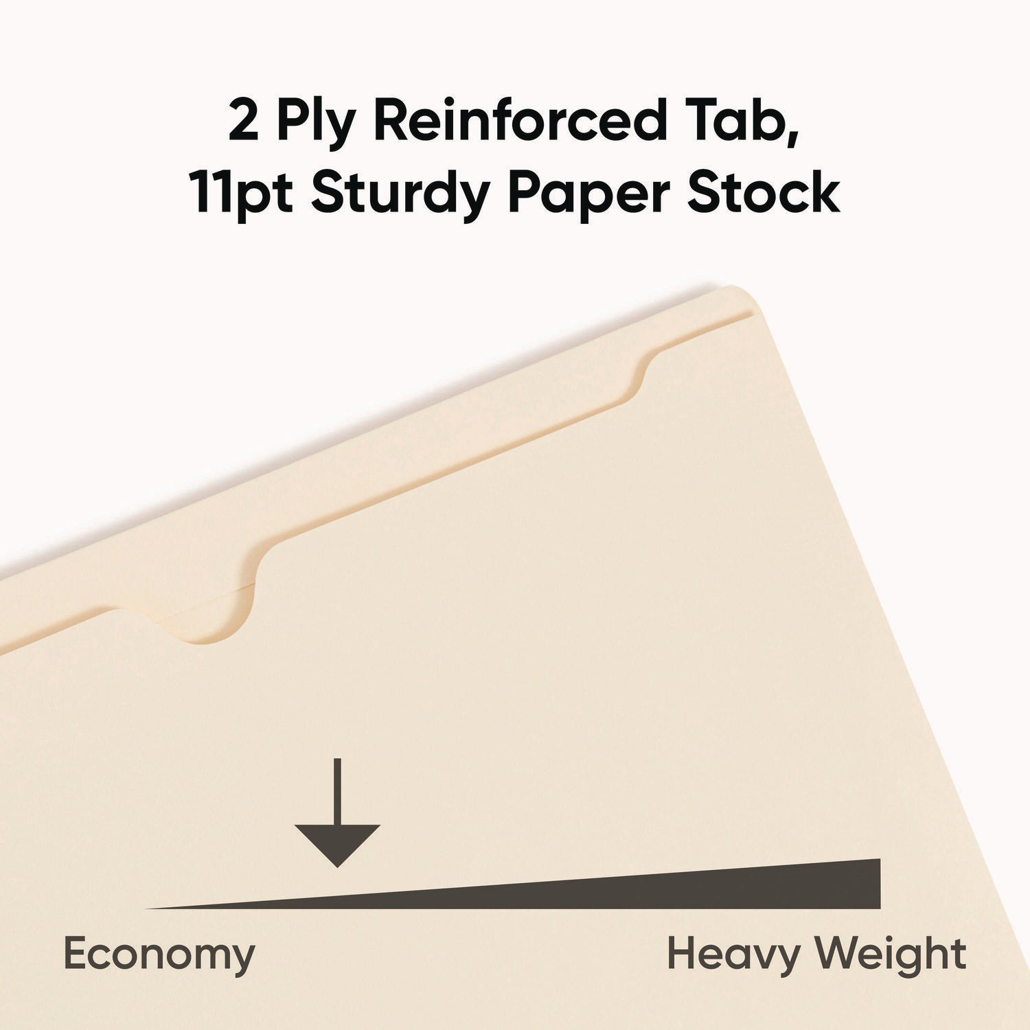 Smead Legal Recycled File Jacket - 8 1/2" x 14" - 2" Expansion - 11 pt. - 2 Plys - Manila - Reinforced, Slip Resistant - 10% Recycled - 50 / Box