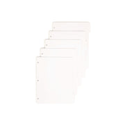 5 Tab(s)/Set - Letter - 8.50" Width x 11" Length - White Divider - 10% Recycled - 1 Box