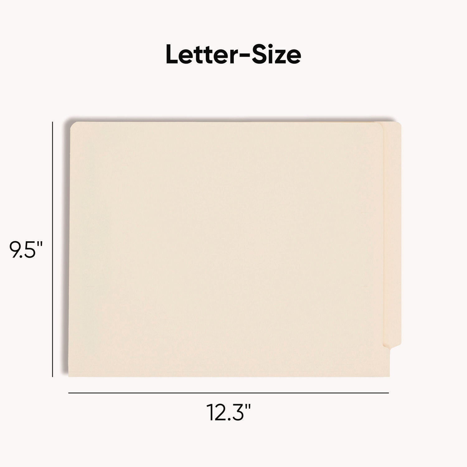 Fastener Folder with Divider, 0.75" Expansion, 1 Divider, 4 Fasteners, Letter Size, Manila Exterior, 50/Box