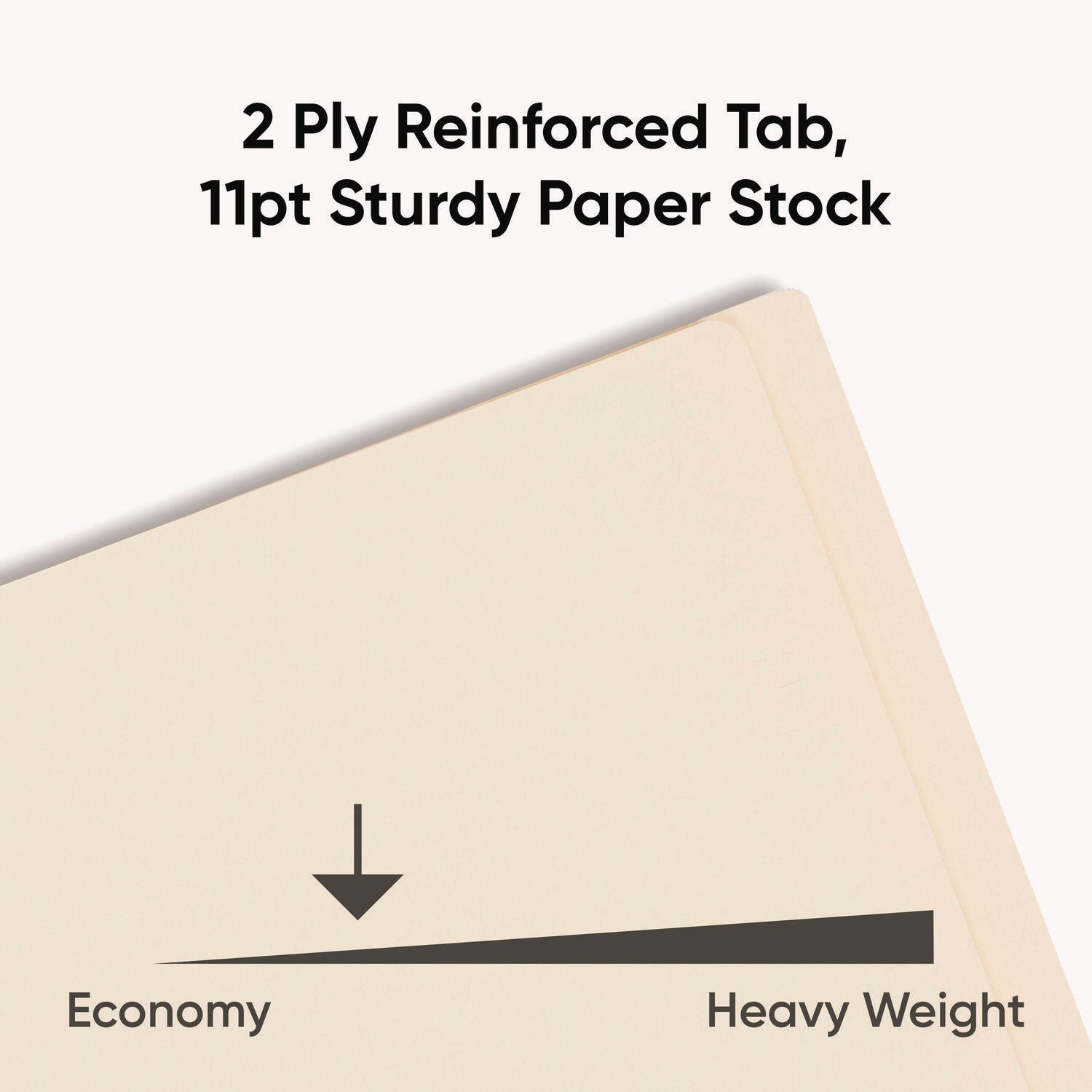 Fastener Folder with Divider, 0.75" Expansion, 1 Divider, 4 Fasteners, Letter Size, Manila Exterior, 50/Box