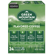 Compatible with Keurig Brewer - Light - K-Cup - French Vanilla, Caramel Vanilla Cream, Wild Mountain Blueberry, Hazelnut - 24 / Box