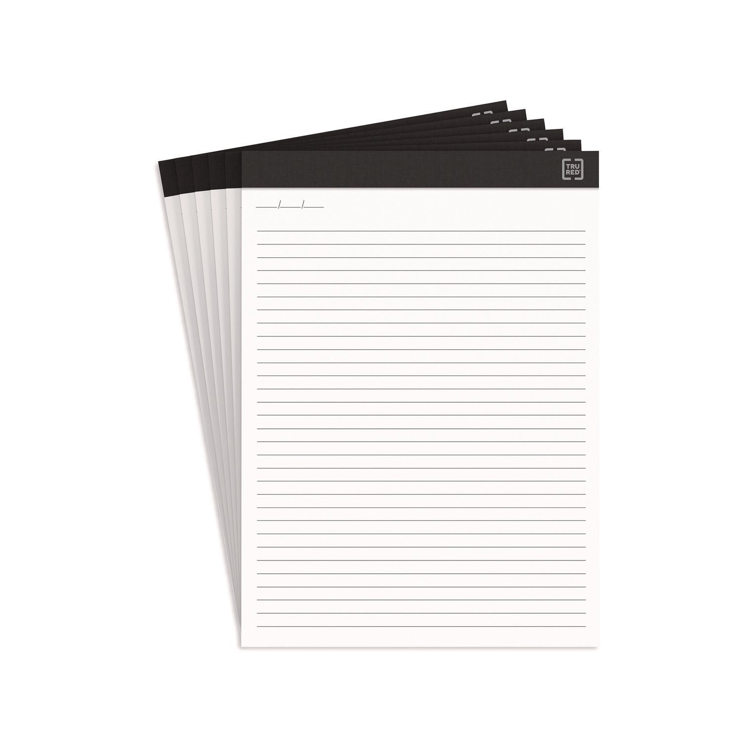 Notepads, Narrow Rule, 50 White 8.5 x 11.75 Sheets, 6/Pack
