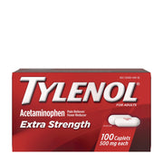 Tylenol Extra Strength Caplets, 100 Caplets per Bottle