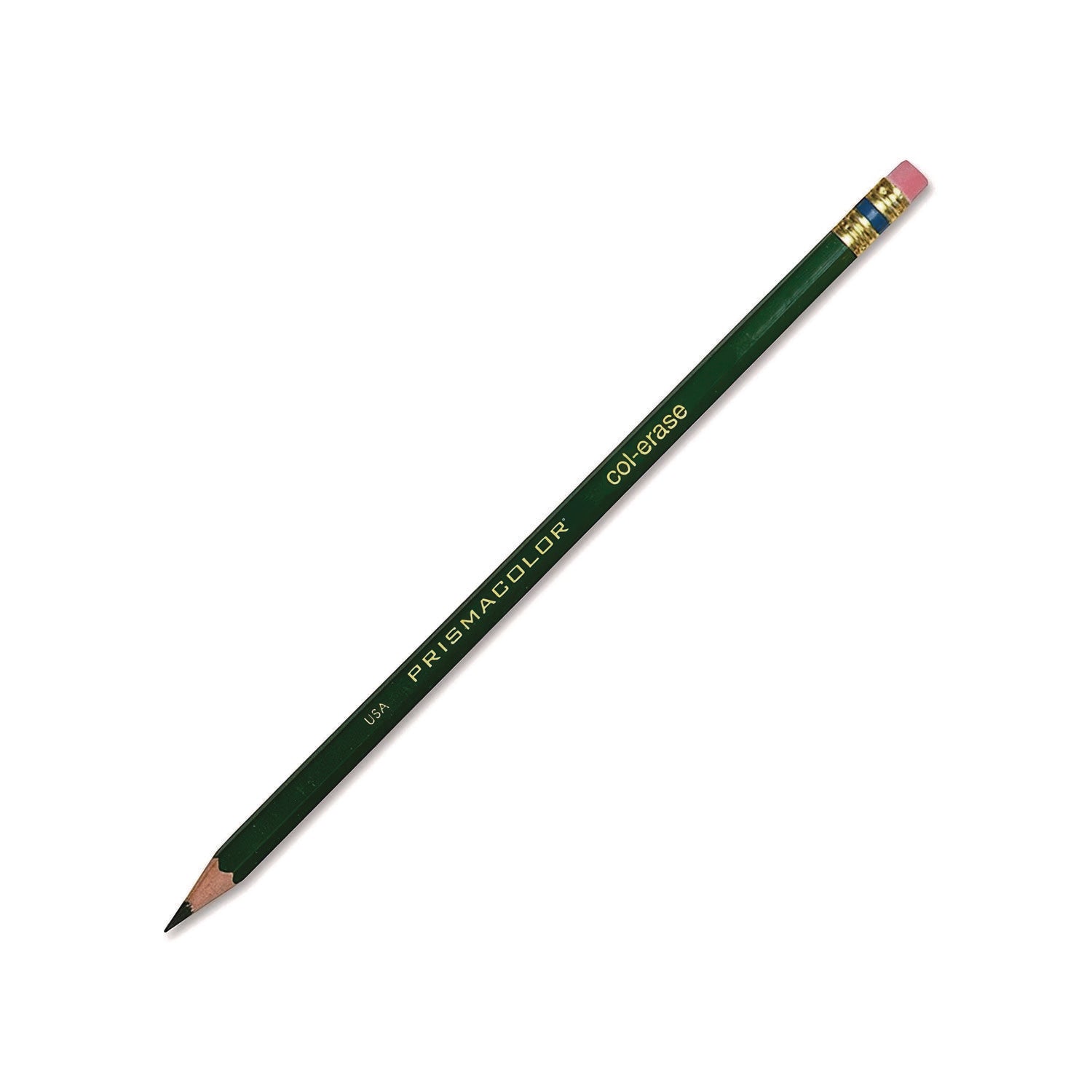 Prismacolor Col-Erase Colored Pencils - Green Lead - Green Barrel - 1 Dozen