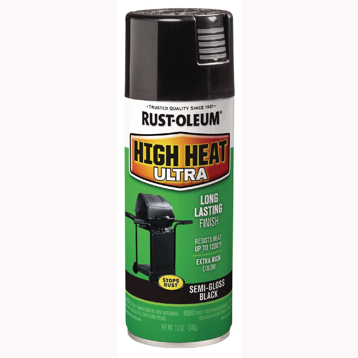 Semi-gloss - Black - 12 oz - 1 Each