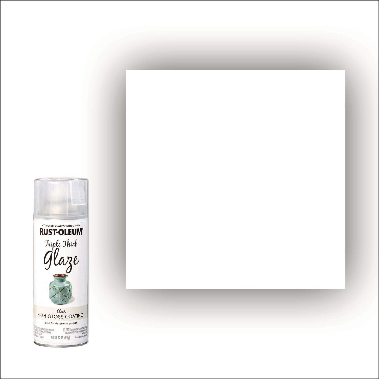 Specialty Triple Thick Glaze Spray Paint, High Gloss Clear, 12 oz Aerosol Can
