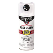 Stops Rust 5-in-1 Spray Paint, Gloss White, 12 oz Aerosol Can