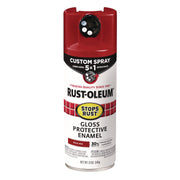 Stops Rust 5-in-1 Spray Paint, Gloss Regal Red, 12 oz Aerosol Can
