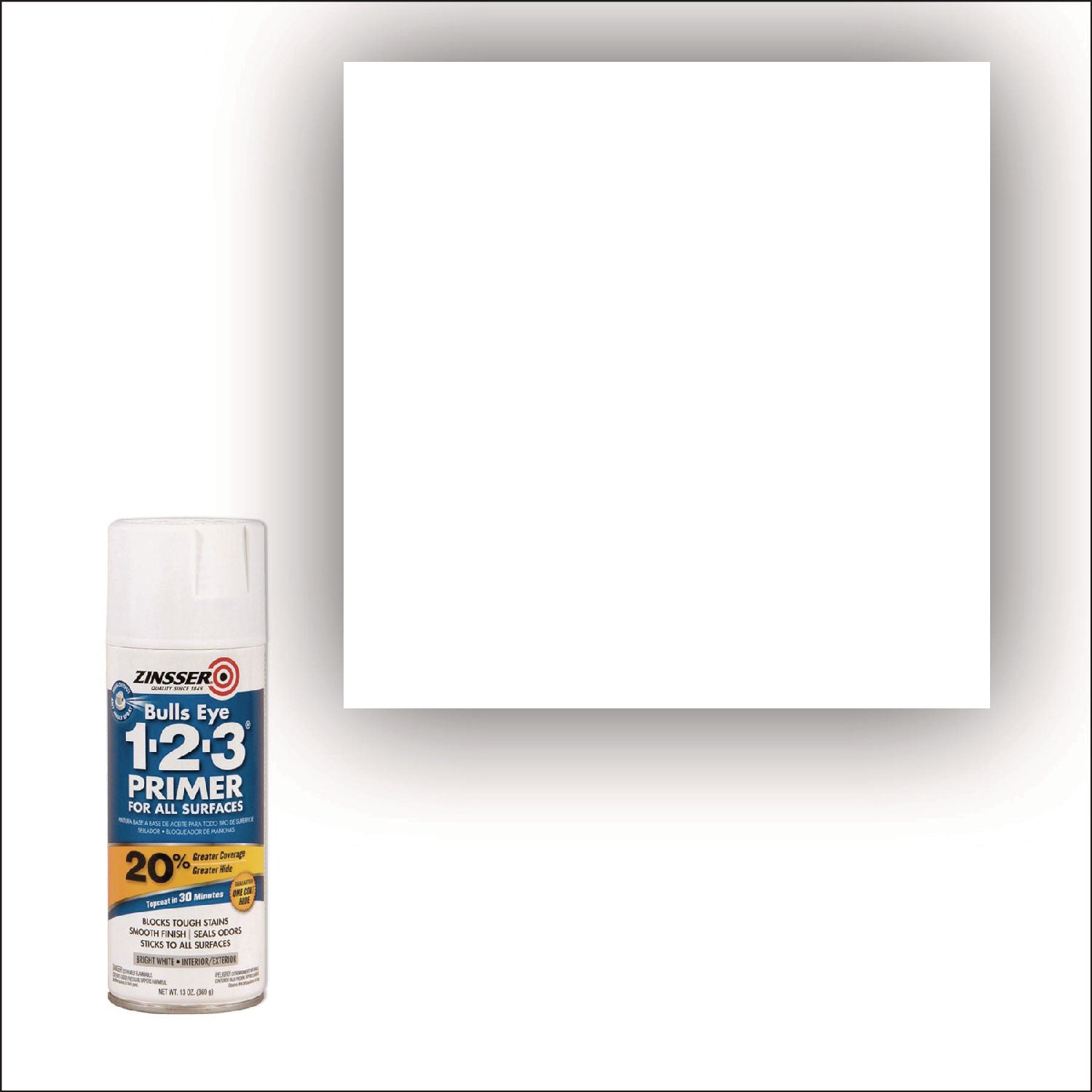 Rust-Oleum Bulls Eye 1-2-3 Water-Based Primer - White - 1 Each